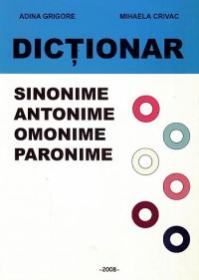 Dictionar - sinonime, antonime, omonime, paronime