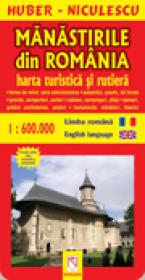 Manastirile din Romania - harta turistica si rutiera