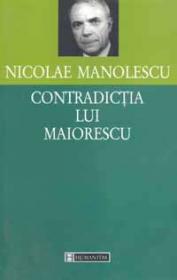 Contradictia lui Maiorescu