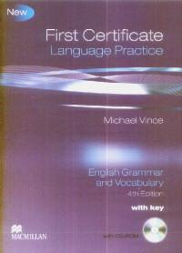FIRST CERTIFICATE Language Practice+CD with key