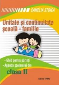 Unitate si continuitate scoala-familie clasa a II-a (Agenda elevului)